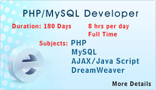 PHP/MySQL Developer - PHP, MySQL, AJAX/Java Script, Dream Weaver